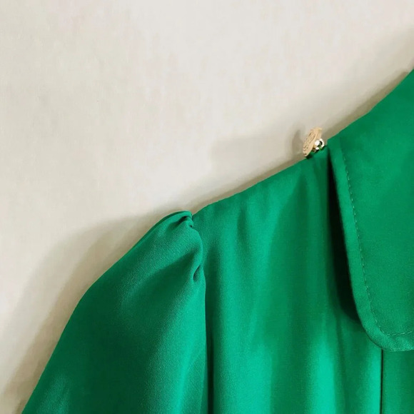 NWT New with Tags Meiefang Size Medium Dress - Green Mini Retro Flare - Picture 3 of 5